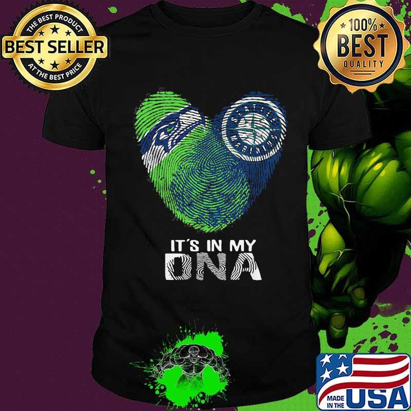 Seattle seahawks marines it's in my dna heart shirt
