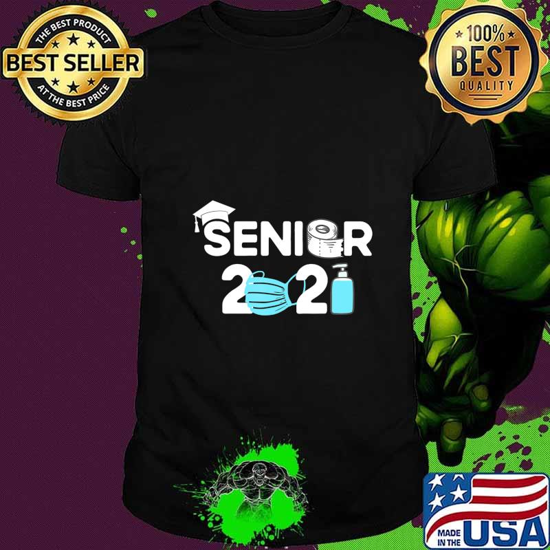 Senior class of 2021 mask and toilet paper graduation shirt