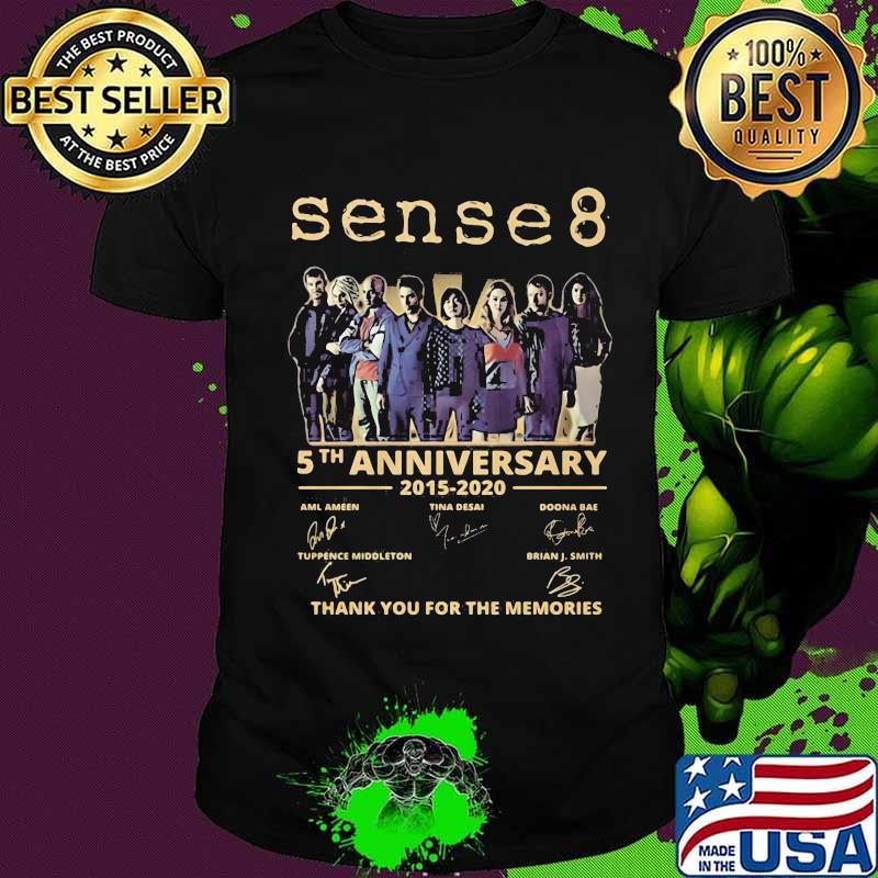 Sense 8 5th anniversary 2015 2020 thank you for the memories signatures shirt