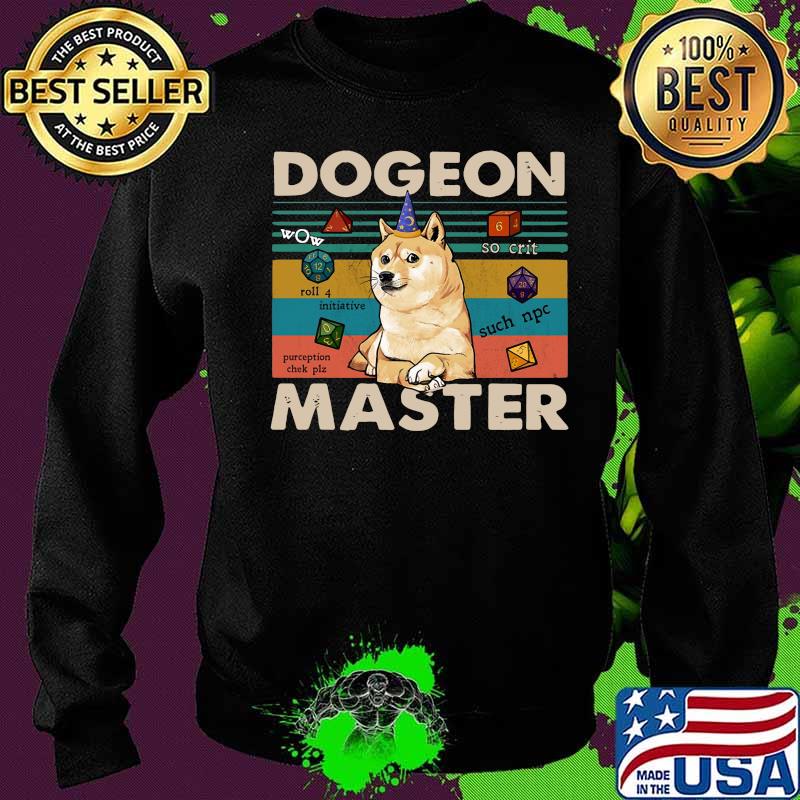 Shiba inu dogeon master vintage retro s Sweater Shiba inu dogeon master vintage retro s Sweater