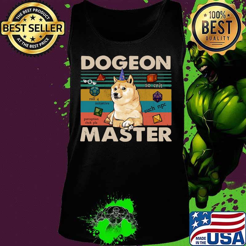 Shiba inu dogeon master vintage retro s Tank top Shiba inu dogeon master vintage retro s Tank top