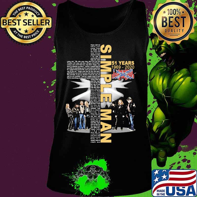Simple man 51 years 1969 2020 lynyrd skynyrd s Tank top Simple man 51 years 1969 2020 lynyrd skynyrd s Tank top