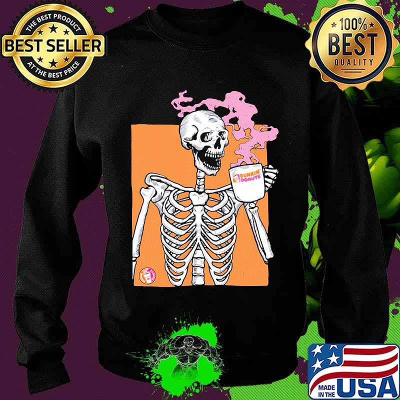 Skeleton drink dunkin donuts coffee s Sweater Skeleton drink dunkin donuts coffee s Sweater