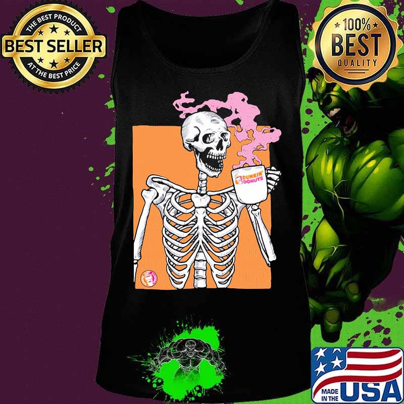 Skeleton drink dunkin donuts coffee s Tank top Skeleton drink dunkin donuts coffee s Tank top
