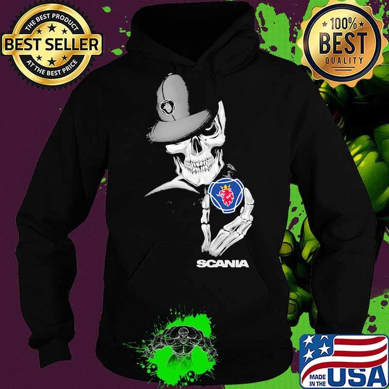 Skeleton holding scania logo s Hoodie Skeleton holding scania logo s Hoodie