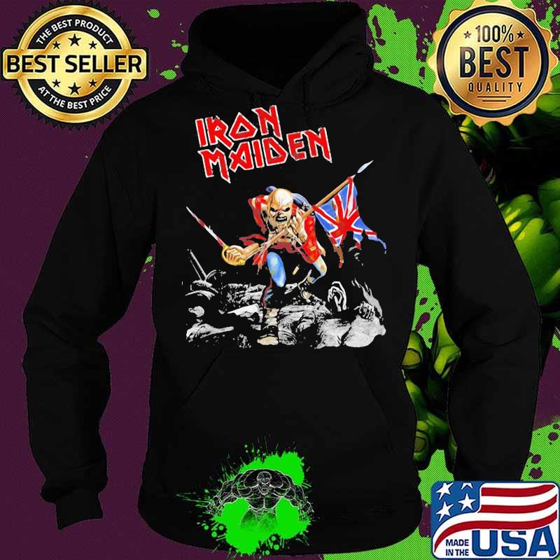 Skeleton iron maiden band british flag s Hoodie Skeleton iron maiden band british flag s Hoodie