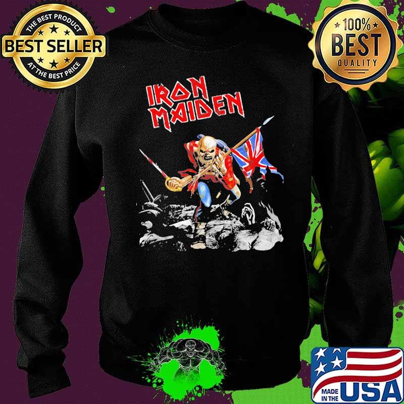 Skeleton iron maiden band british flag s Sweater Skeleton iron maiden band british flag s Sweater