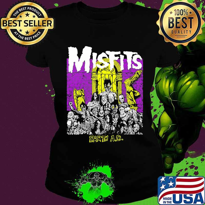 Skeleton misfits earth ad s Ladies tee Skeleton misfits earth ad s Ladies tee