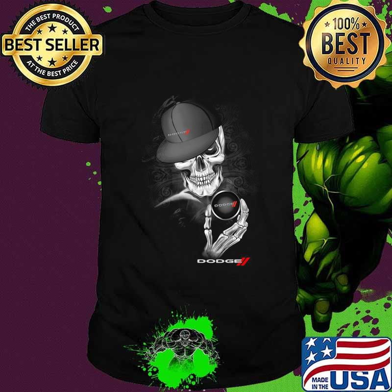 Skeleton skull dodge logo shirt