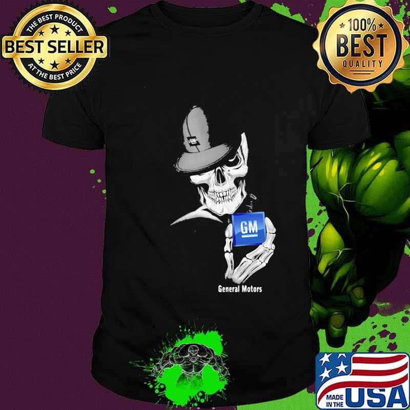 Skeleton skull general motors shirt