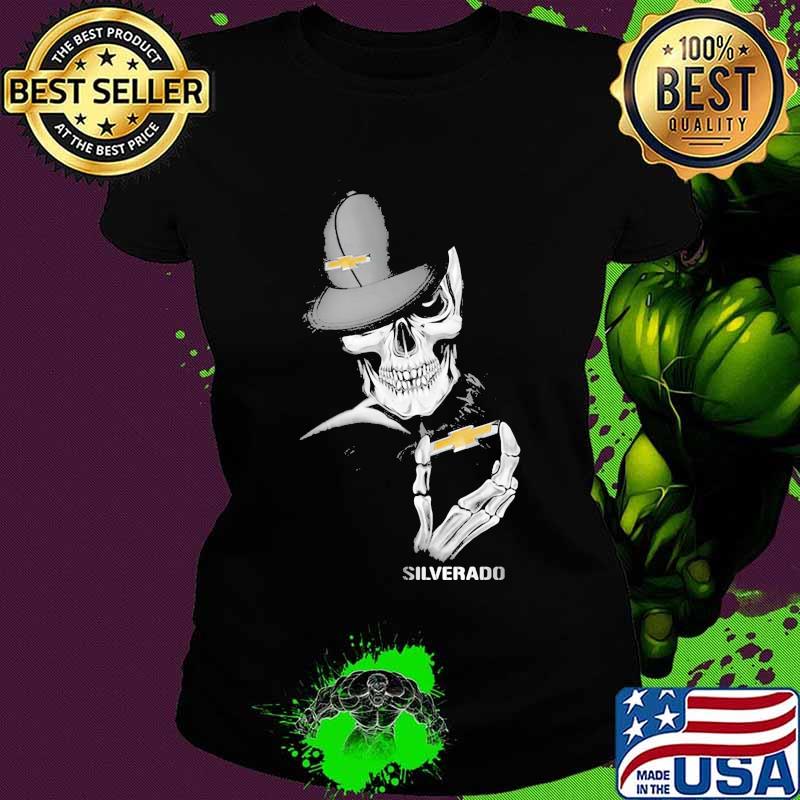 Skeleton skull silverado logo s Ladies tee Skeleton skull silverado logo s Ladies tee