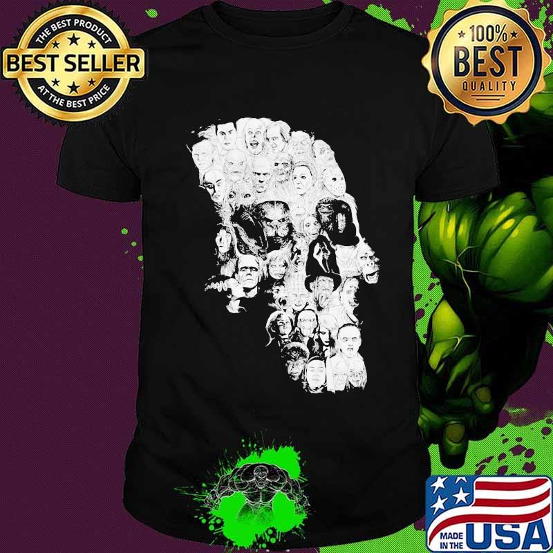 Skull halloween horror characters shirt Skull halloween horror characters shirt