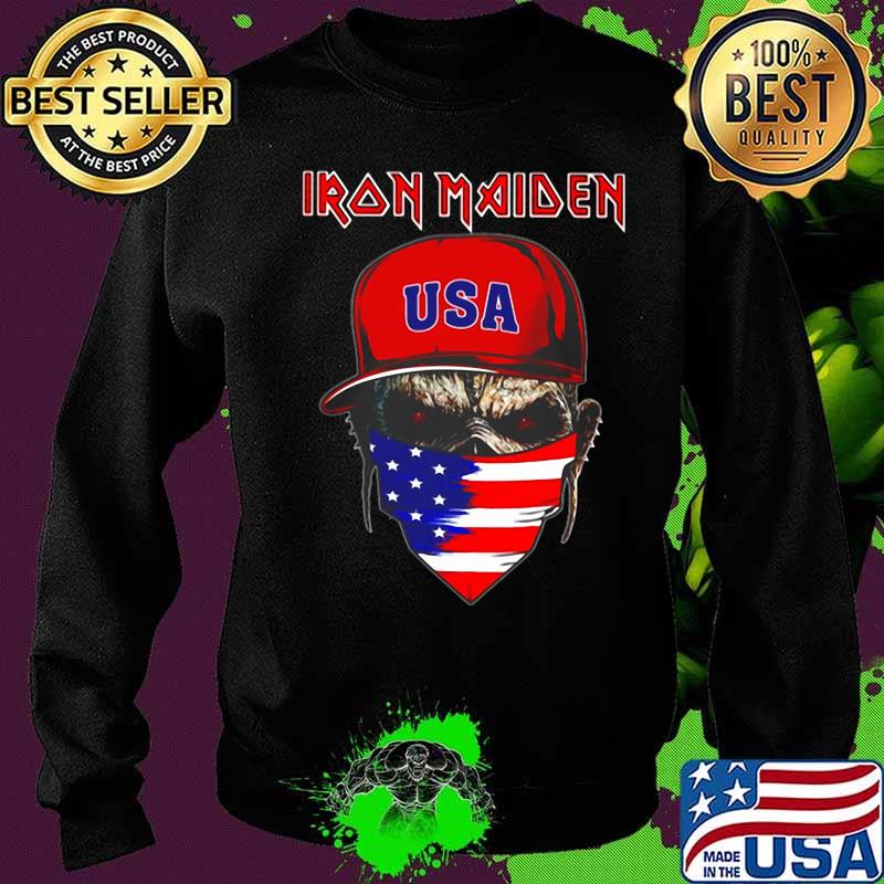 Skull iron maiden usa flag independence day s Sweater Skull iron maiden usa flag independence day s Sweater