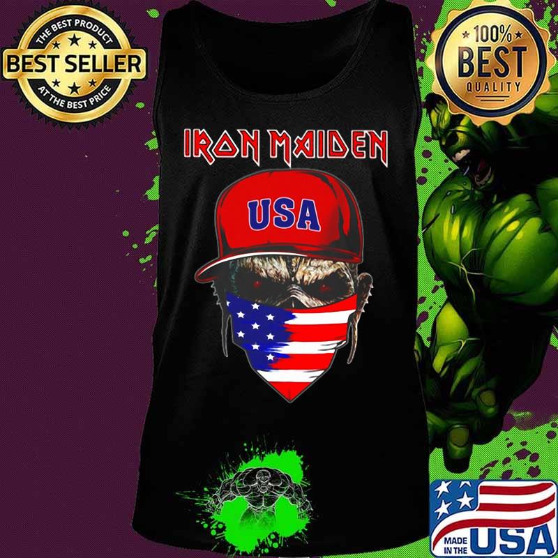 Skull iron maiden usa flag independence day s Tank top Skull iron maiden usa flag independence day s Tank top
