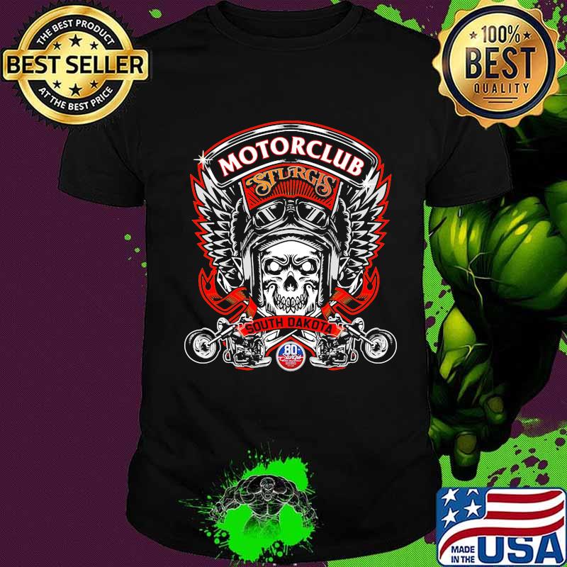 Skull motorclub sturgis south dakota motorcycle rally shirt