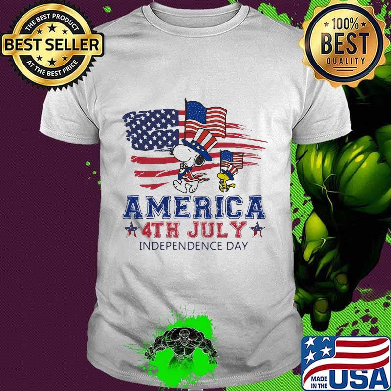 Snoopy and woodstock american 4th july independence day shirt