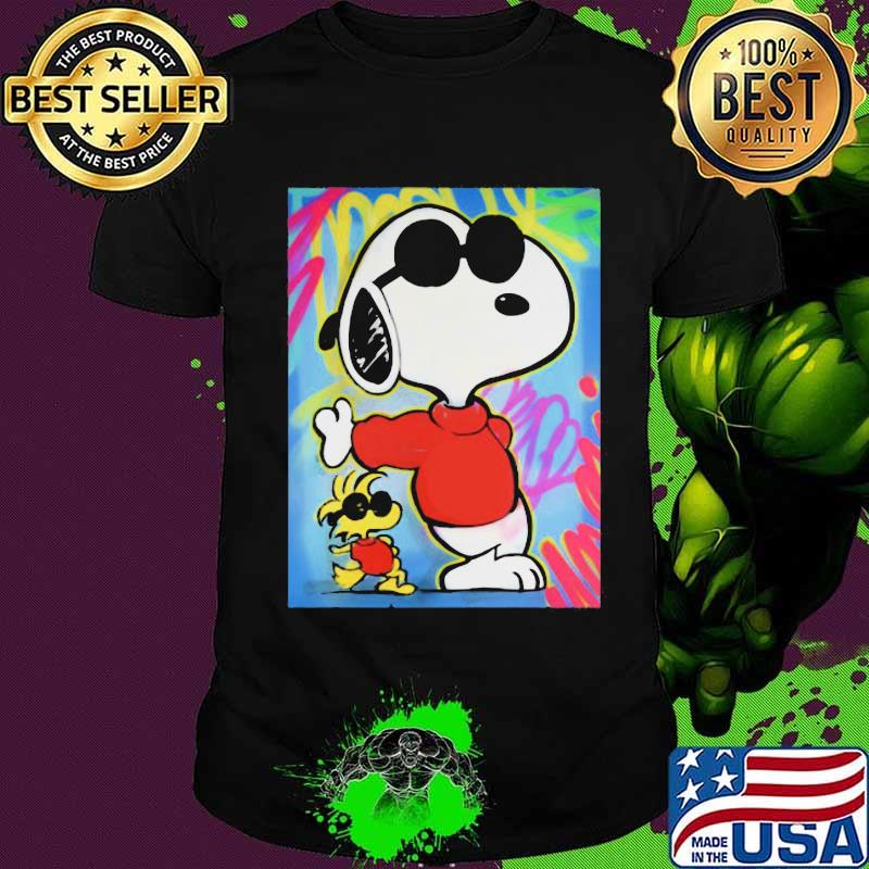 Snoopy and woodstock art shirt