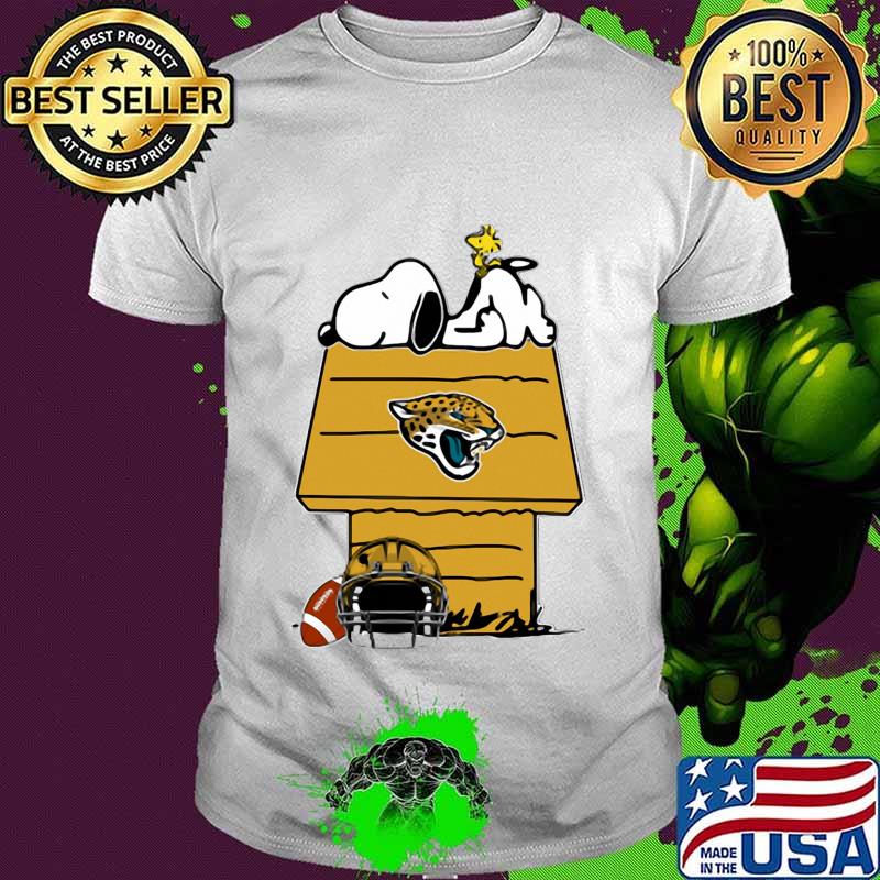 Snoopy and woodstock jacksonville jaguars logo shirt
