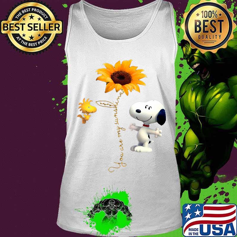 Snoopy and woodstock sunflower you are my sunshine s Tank top Snoopy and woodstock sunflower you are my sunshine s Tank top