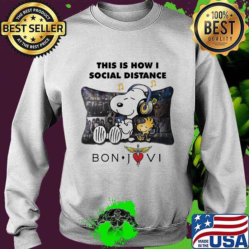 Snoopy and woodstock this is how i social distance bon jovi s Sweater Snoopy and woodstock this is how i social distance bon jovi s Sweater
