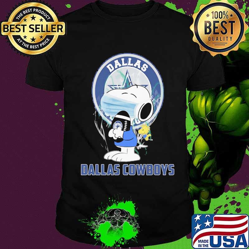 Snoopy mask hug dallas cowboys football shirt