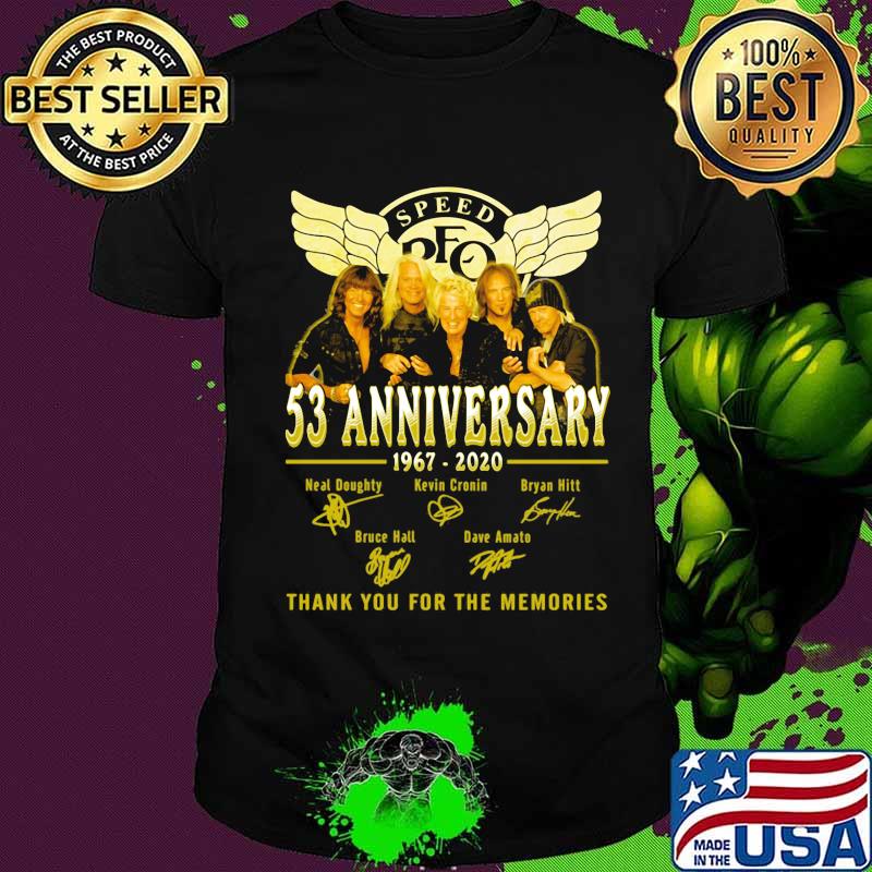 Speed 53rd anniversary 1967 2020 thank you for the memories signatures shirt