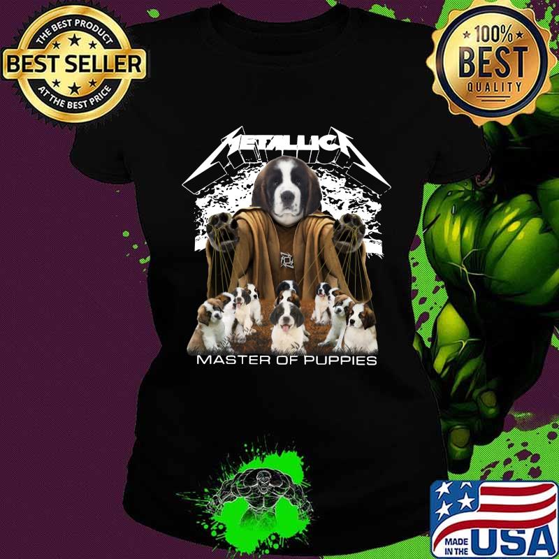 St. bernard metallica master of puppies s Ladies tee St. bernard metallica master of puppies s Ladies tee