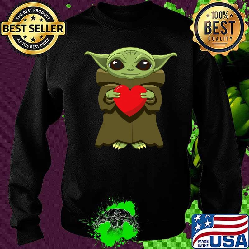 Star wars baby yoda hug heart s Sweater Star wars baby yoda hug heart s Sweater
