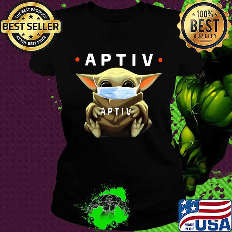 Star wars baby yoda mask hug aptiv s Ladies tee Star wars baby yoda mask hug aptiv s Ladies tee