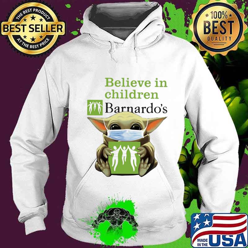 Star wars baby yoda mask hug believe in children barnardo's s Hoodie Star wars baby yoda mask hug believe in children barnardo's s Hoodie