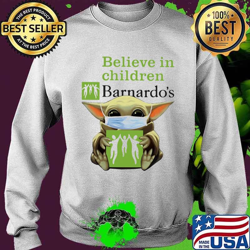 Star wars baby yoda mask hug believe in children barnardo's s Sweater Star wars baby yoda mask hug believe in children barnardo's s Sweater