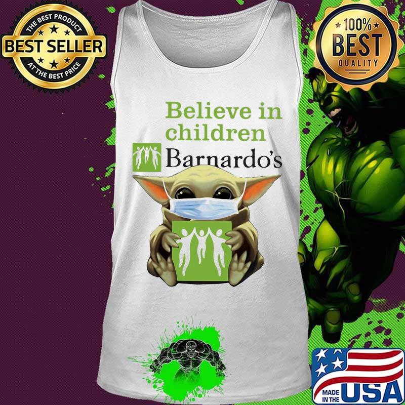 Star wars baby yoda mask hug believe in children barnardo's s Tank top Star wars baby yoda mask hug believe in children barnardo's s Tank top