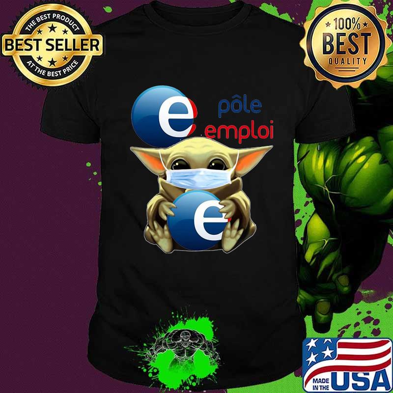 Star wars baby yoda mask hug polo emplai shirt