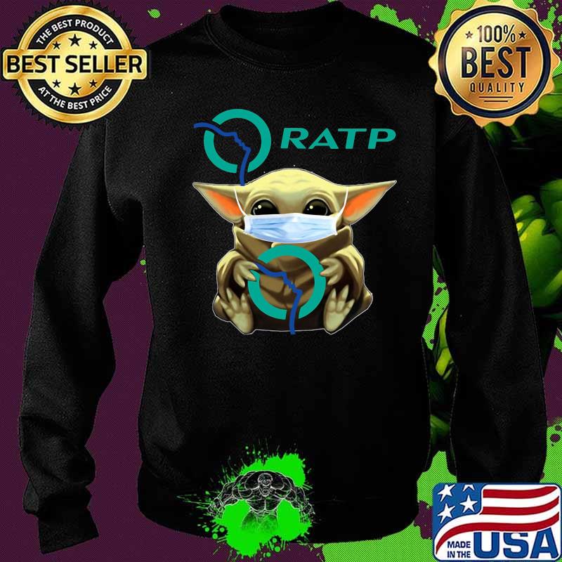 Star wars baby yoda mask hug ratp s Sweater Star wars baby yoda mask hug ratp s Sweater