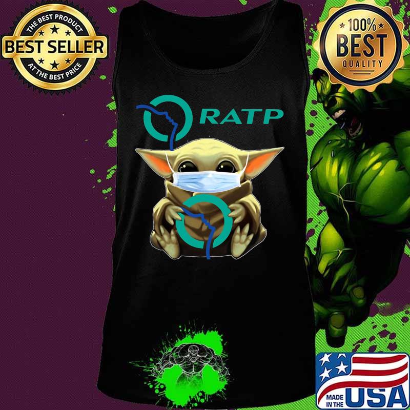Star wars baby yoda mask hug ratp s Tank top Star wars baby yoda mask hug ratp s Tank top