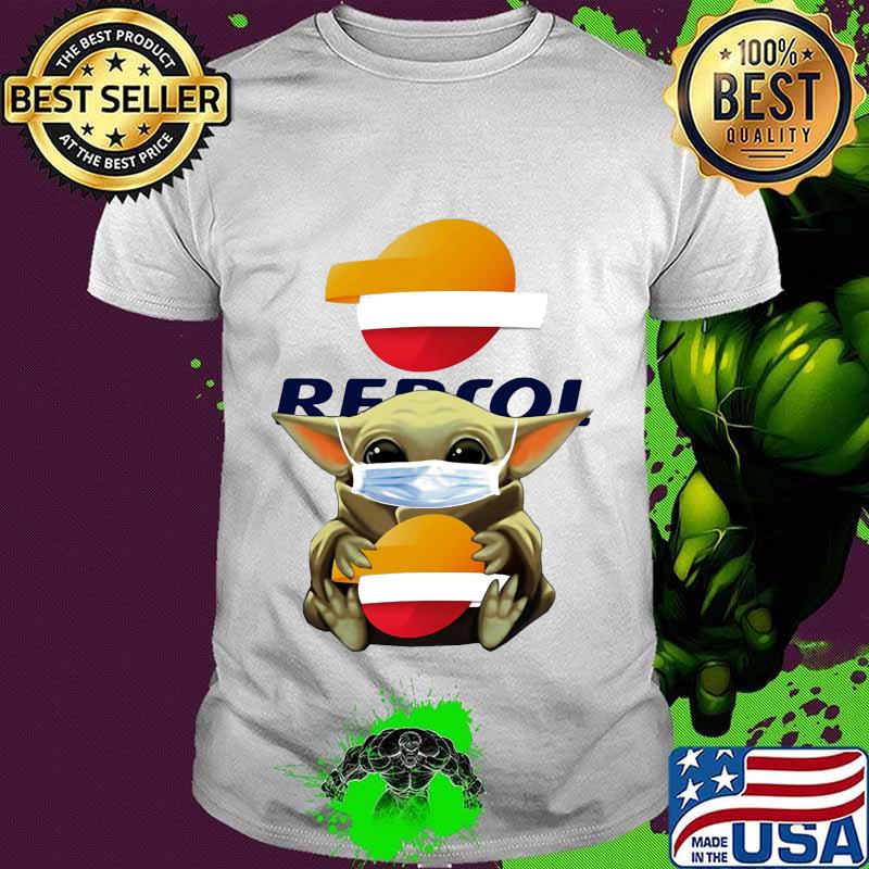 Star wars baby yoda mask hug repsol shirt
