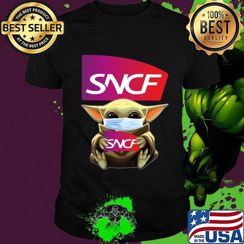 Star wars baby yoda mask hug sncf shirt