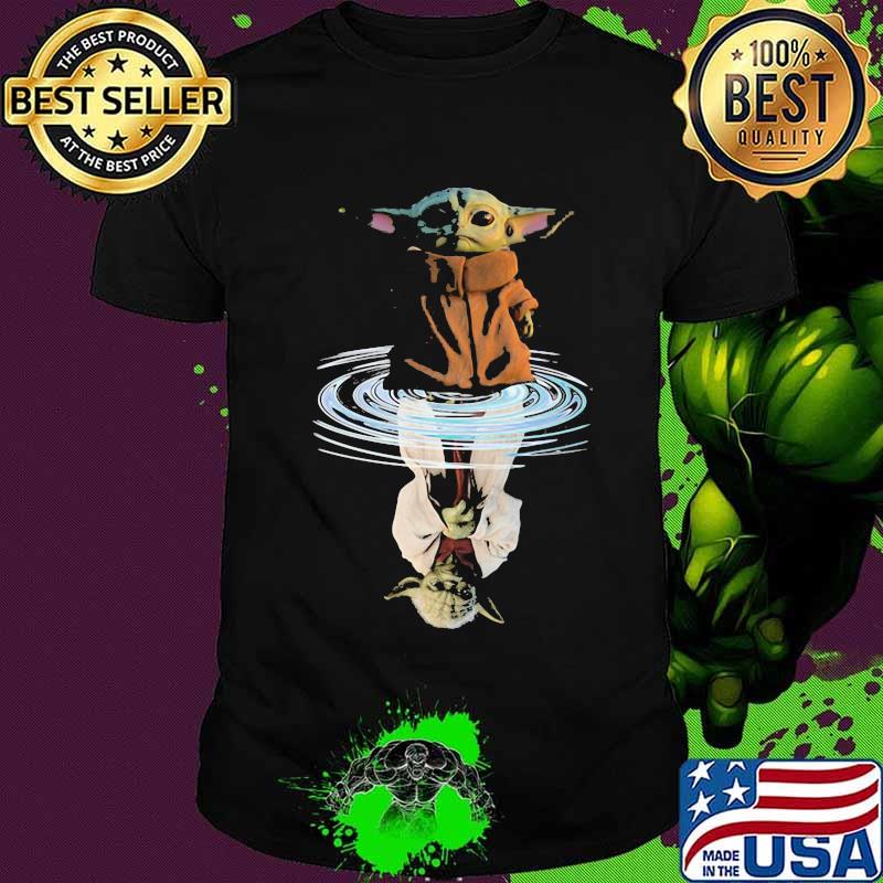 Star wars baby yoda water reflection shirt Star wars baby yoda water reflection shirt