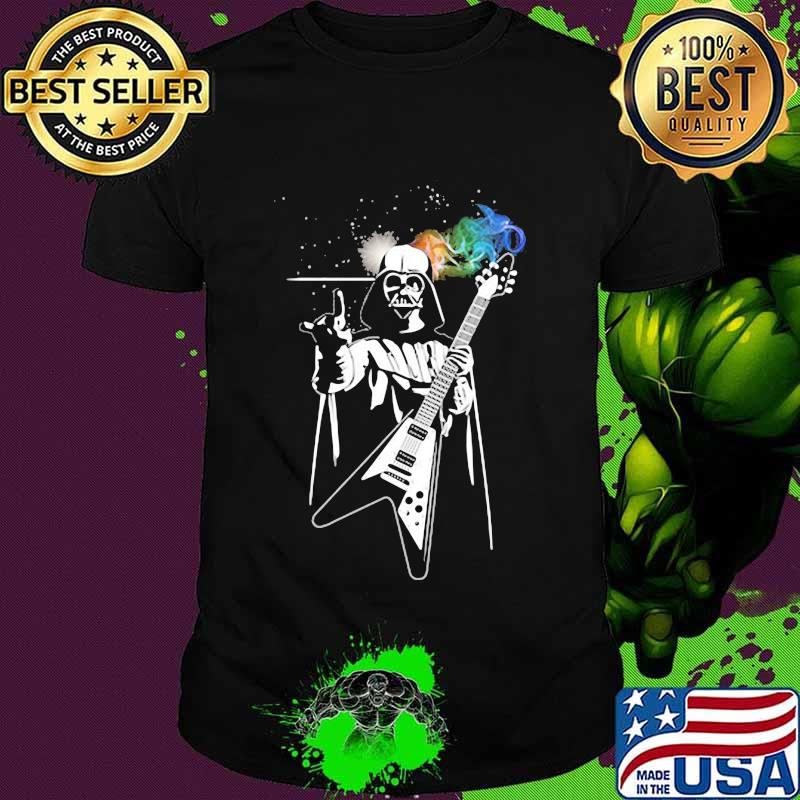 Star wars darth vader playing guitar shirt
