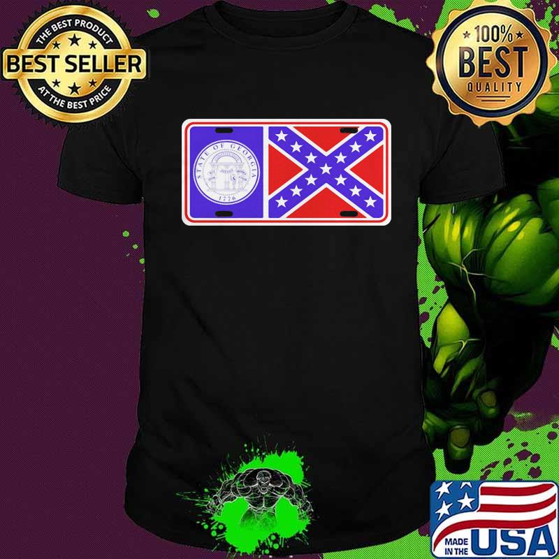 State of georgia 1776 flag shirt