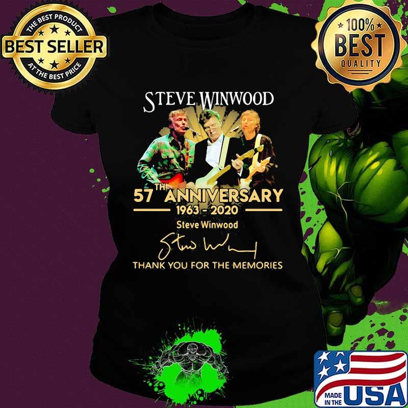 Steve winwood 57th anniversary 1963 2020 thank you for the memories signatures s Ladies tee Steve winwood 57th anniversary 1963 2020 thank you for the memories signatures s Ladies tee