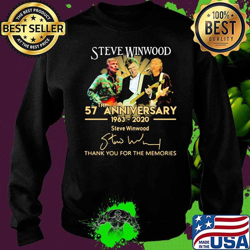 Steve winwood 57th anniversary 1963 2020 thank you for the memories signatures s Sweater Steve winwood 57th anniversary 1963 2020 thank you for the memories signatures s Sweater