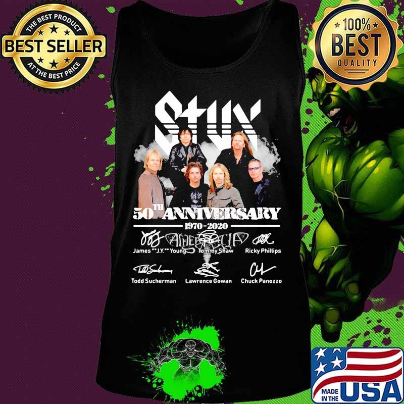Styx 50th anniversary 1970 2020 thank you for the memories signatures s Tank top Styx 50th anniversary 1970 2020 thank you for the memories signatures s Tank top