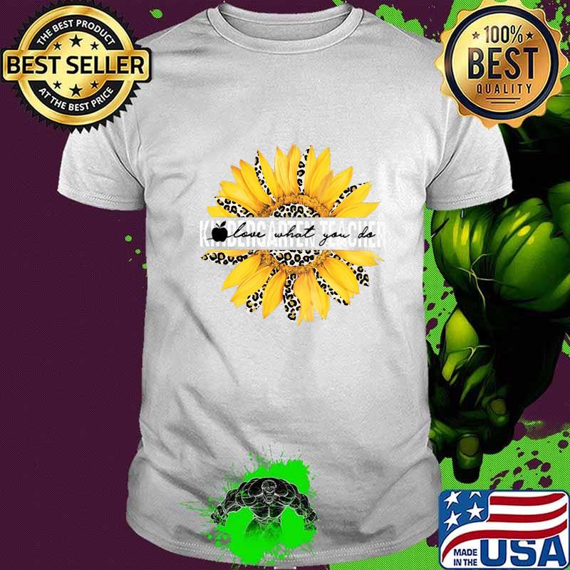 Sunflower leopard love what you do apple shirt