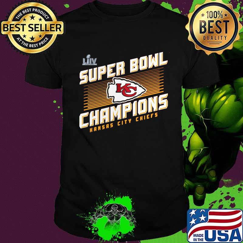 Super bowl liv champions kansas city chiefs football logo shirt