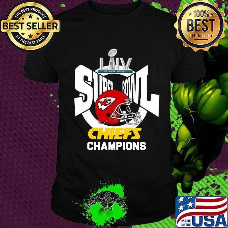 Super bowl liv champions kansas city chiefs football shirt