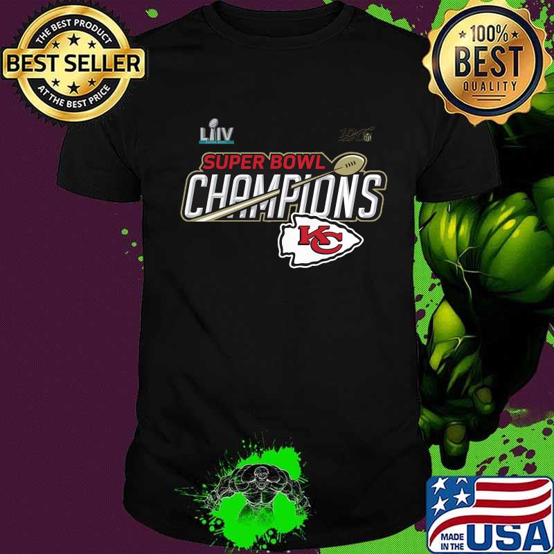 Super bowl liv champions kansas city chiefs football shirt