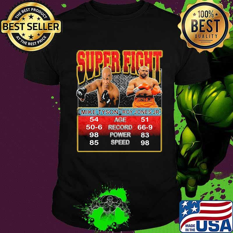 Super fight mike tyson roy jones jr boxing shirt Super fight mike tyson roy jones jr boxing shirt