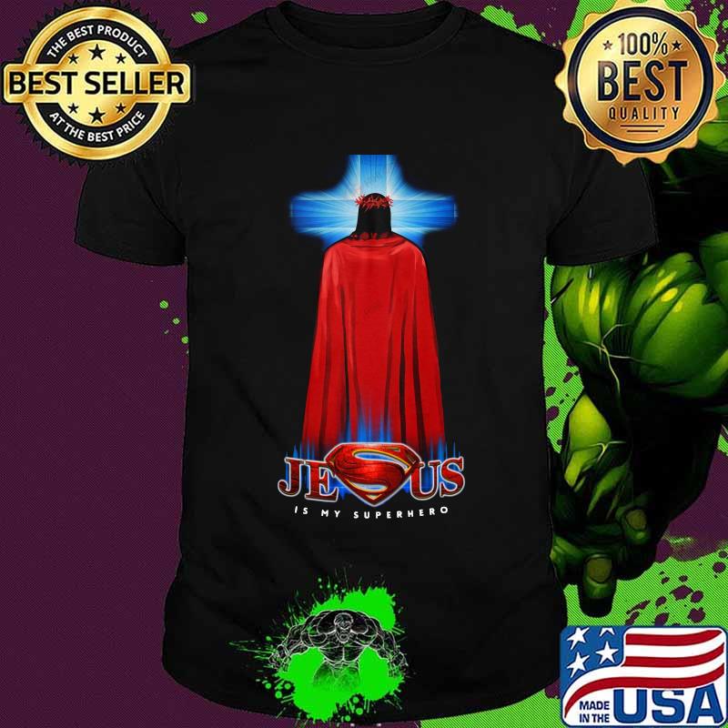 Superman jesus cross christian religious shirt