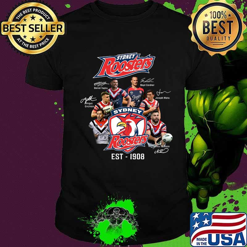 Sydney roosters football 1980 signatures shirt